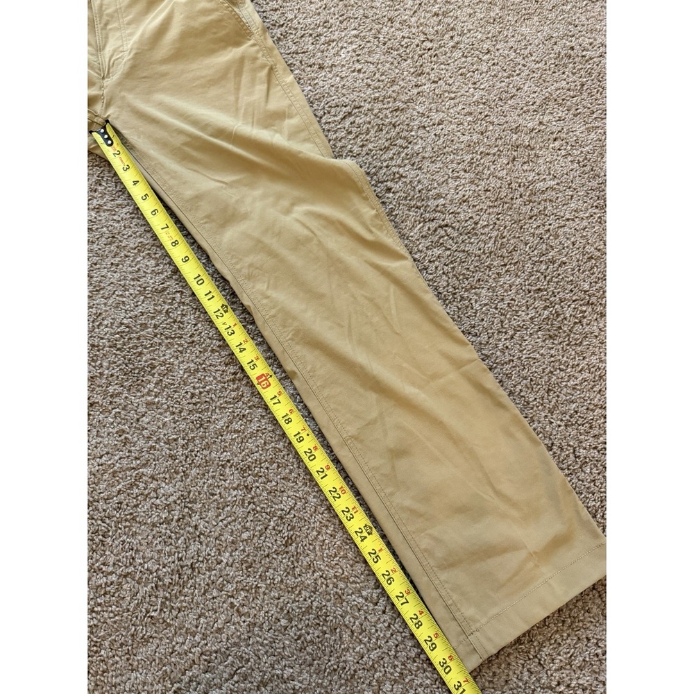 Eddie Bauer Travex Khaki Pants Mens 30x32 Straight Leg Hiking Travel Tan - Picture 7 of 7